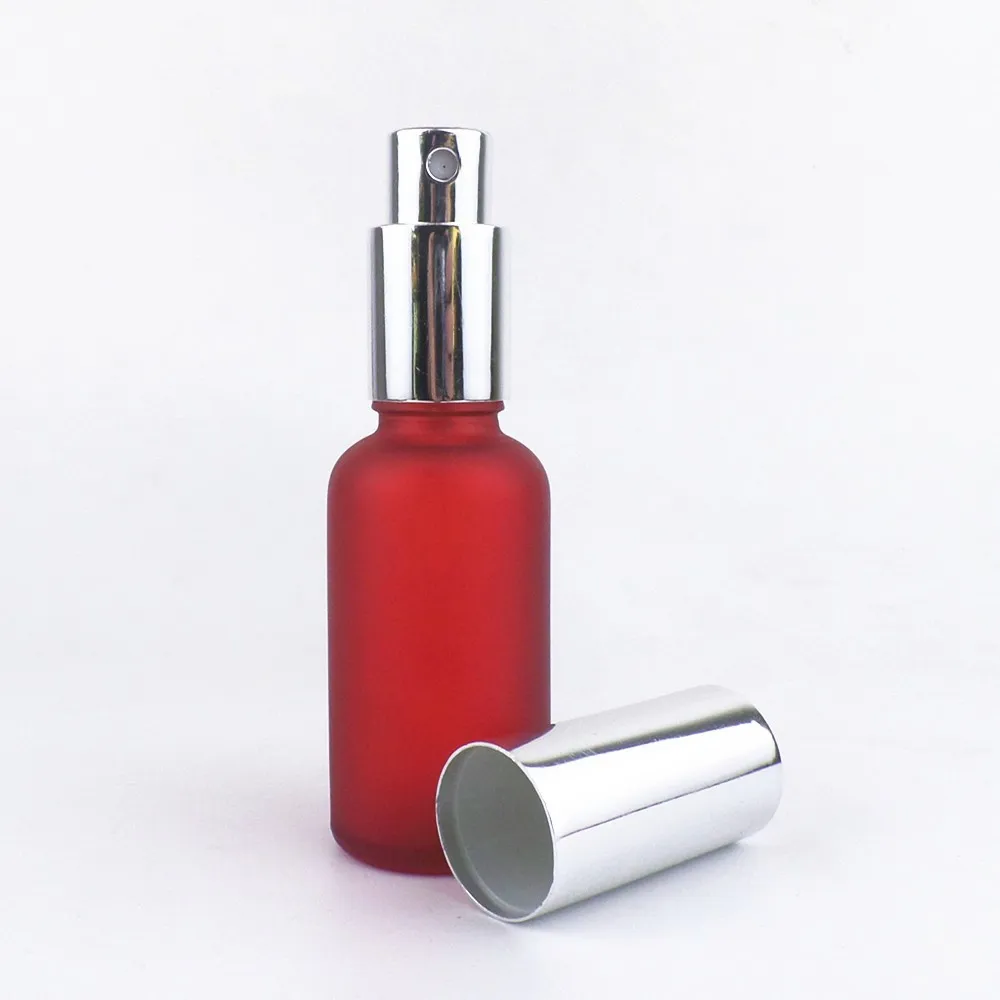 10ml 30ml 60ml 100ml Frosted Glass Pump Bottle Essential Oil Personal