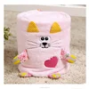 2017 new products soft doudou toy plush cartoon cat comforter baby blanket