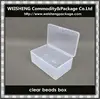 Customized new style plastic clear PP container square clear beads box
