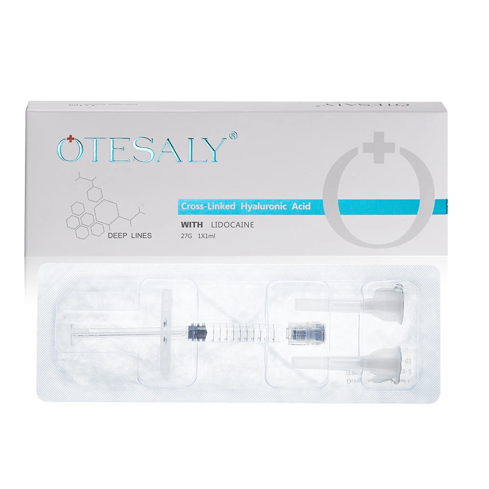 

CE Approved Manufacturer OTESALY 1ml Dermal Filler Injection Hyaluronic Acid Gel for Wrinkles Augmentation, Transparent