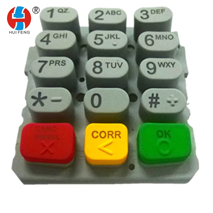 
silicone rubber button for verifone vx570 