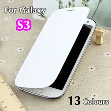 For Samsung Galaxy S3 SIII S 3 i9300 9300 I9305 Original Flip Leather Back Cover Cases Battery Housing Case Protector Holster