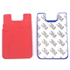 Senlan Case Double Layer Adhesive 3M Sticker Phone Wallet Silicone Pouch ID Card Holder Bag Cases