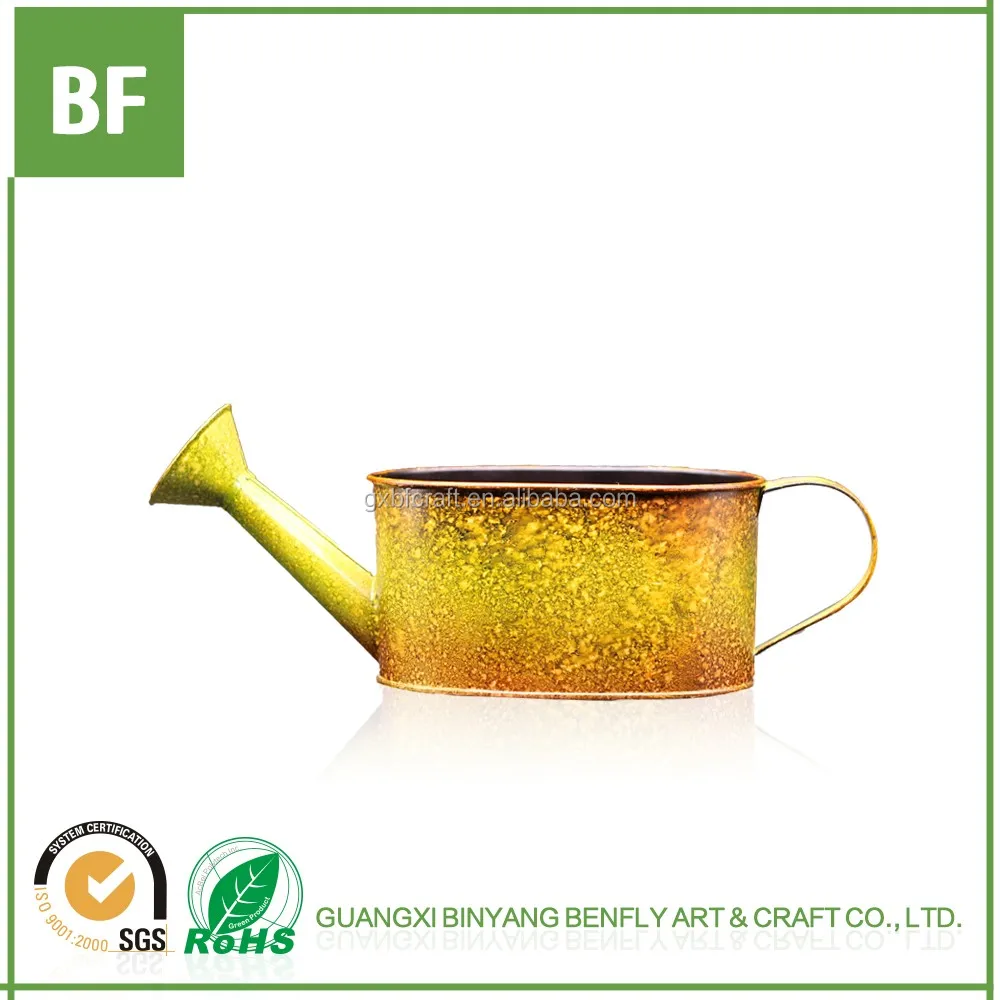 China artware metal flower watering can for home decor