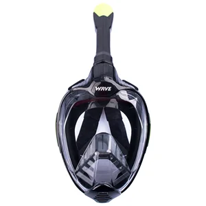 Wave new design 180 liquid silicone panoramic full face diving snorkel mask