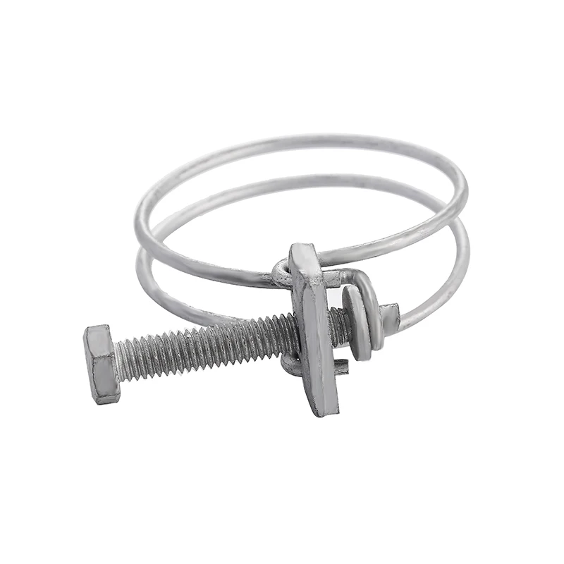 Double Wires Flexible Metal Spring Hose Clamp Manufacturers Adjustable