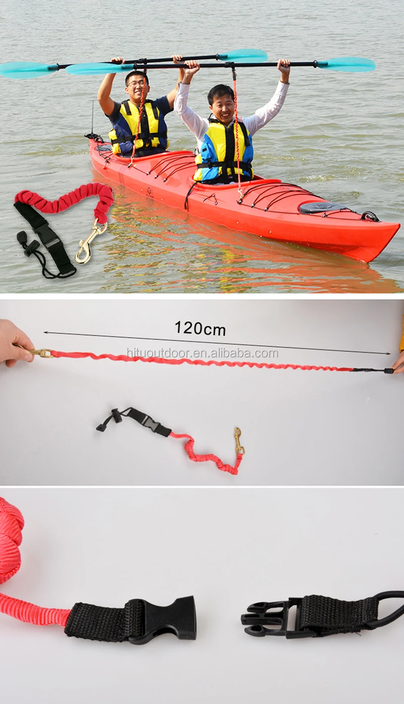 Adjustable Kayak Safety Rod Leash Fishing