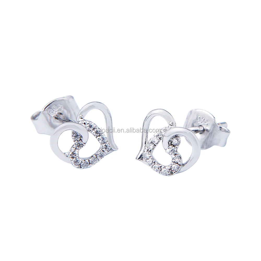 925 Sterling Silver fashionable jewelry Heart Set