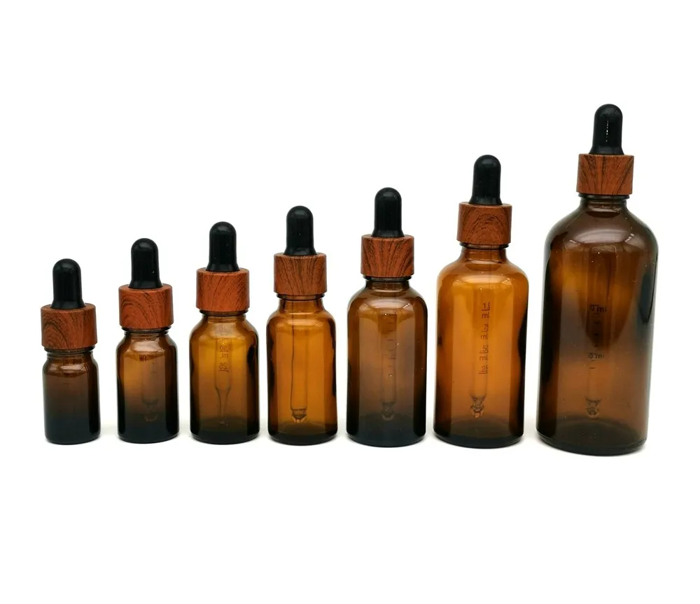 Brown Cosmetic Glass Essential Oil Bottles 5 10 15 20 Ml 30ml 50 100 Ml ...