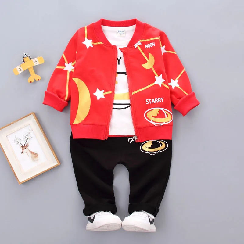 

Baby boy summer clothes sets korean children clothing jean outfits for boys shirt and pants, Blue;red;grey