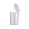 Pop Top Vials Hinged Lid Medical Plastic Snap Cap semi-opaque Clear Pill Bottles Small Plastic Containers Jars With Hinged Lid