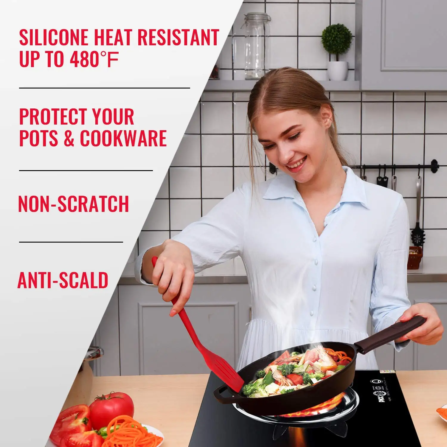 4pcs set Homeware Kitchen  silicone Non Stick kitchen cooking utensil set