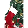 Hot santa felt xmas knitted velvet blank personalized stocking wholesale bulk plain Christmas stockings for kids children