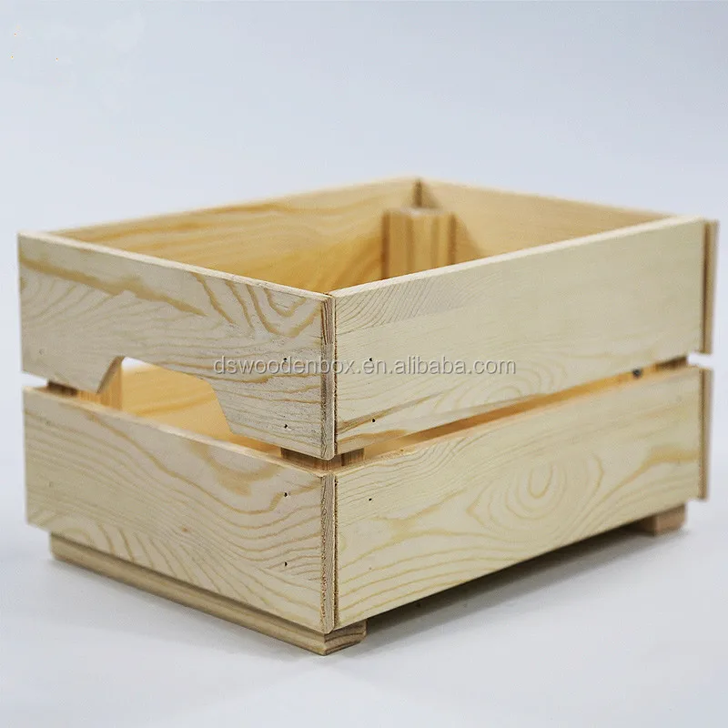 pine wooden toy box