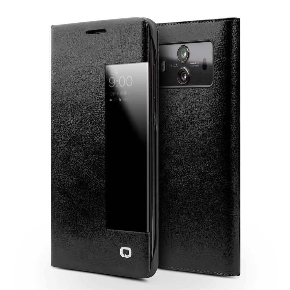 

QIALINO Brand 2018 high quality smart leather case for huawei mate 10 pro