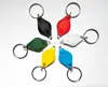 Hiking Camping Outdoor Gear LED Mini Keychain super bright flashlight Torch Flower Shape Key Chain Ring Mixed Colors