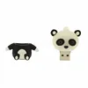 graduation gift mini panda shaped usb flash drives custom cover pvc usb sticks flash memories 2gb 4gb 8gb for students