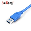 SaiKang zinc alloy bulk 3 in 1 retractable ultra thin charger braided charging data android phone male male usb 3.0 cable