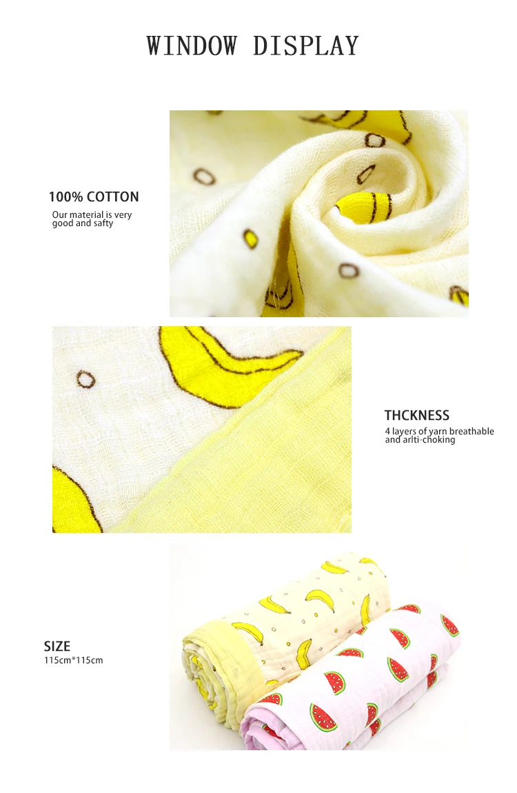 Organic Cotton Muslin Fabric Swaddle Blankets For Babies Buy Butter