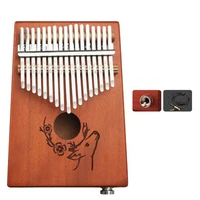 

mahogany wood 17 keys finger piano thumb kalimba mbira