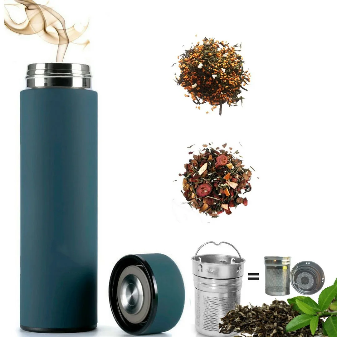 500ml Double Wall Stainless Steel Vacuum Insulated Thermos Tea Cup with ...