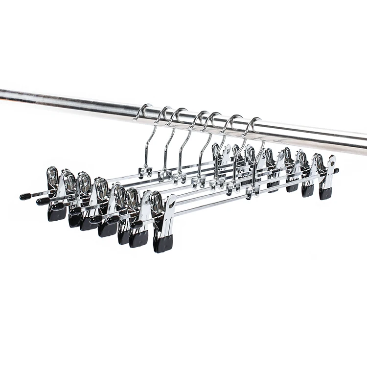 

Wholesale chrome finished cheap metal trouser hanger
