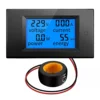 AC 80-260V 100A Digital Current Voltage Amperage LCD Power Meter DC Volt Amp Testing Gauge Monitor Power Energy Tester Ammeter V