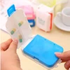 Plastic Small Pill Case Portable 7-Day Weekly Travel Organizer Portable Pocket Box Dispenser Pill Holders for Traveling
