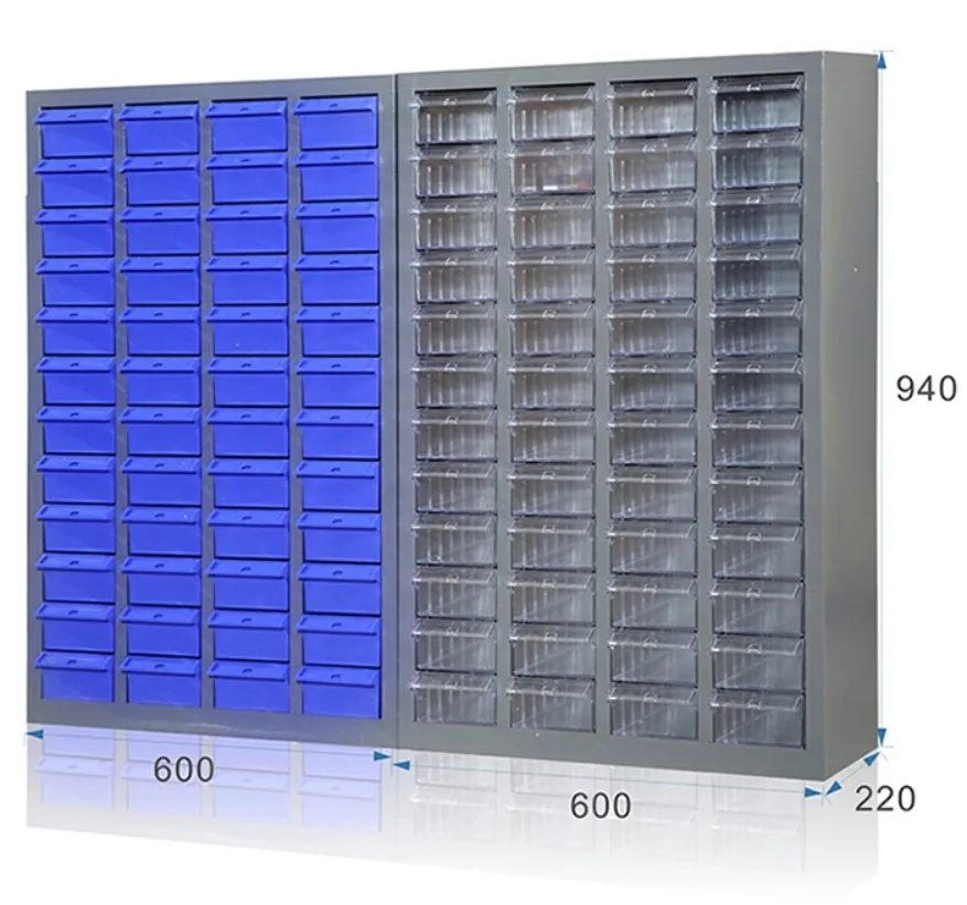 High quality and best price 48 drawers industrial metal cabinet drawers with doors or without doors