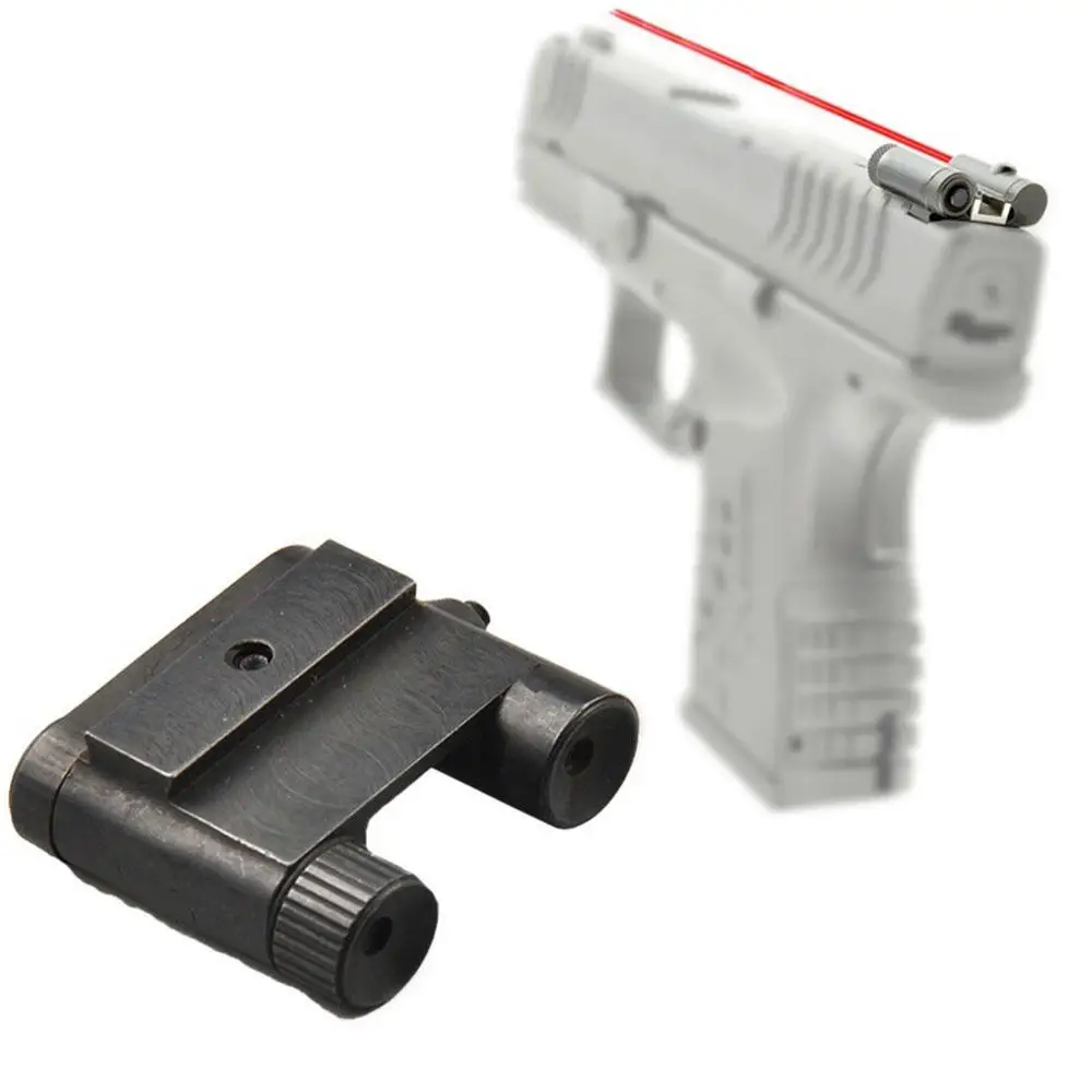 

Tactical Steel airsoft pistol Glock Red dot Rear Laser Sight for All Glock 17 19 43 parts Hunting Mini gun laser Scope, Black
