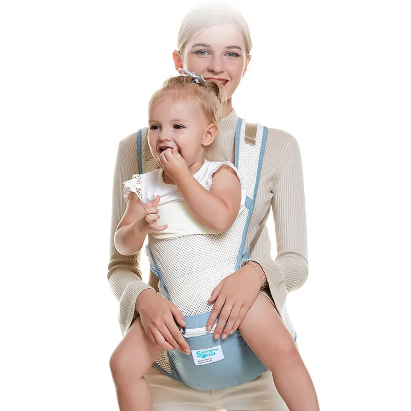 Baby Carrier Breathable Ergonomic Infant Carrier Front Facing Kangaroo Baby Wrap Sling Baby Waist Stool 0-36 Months
