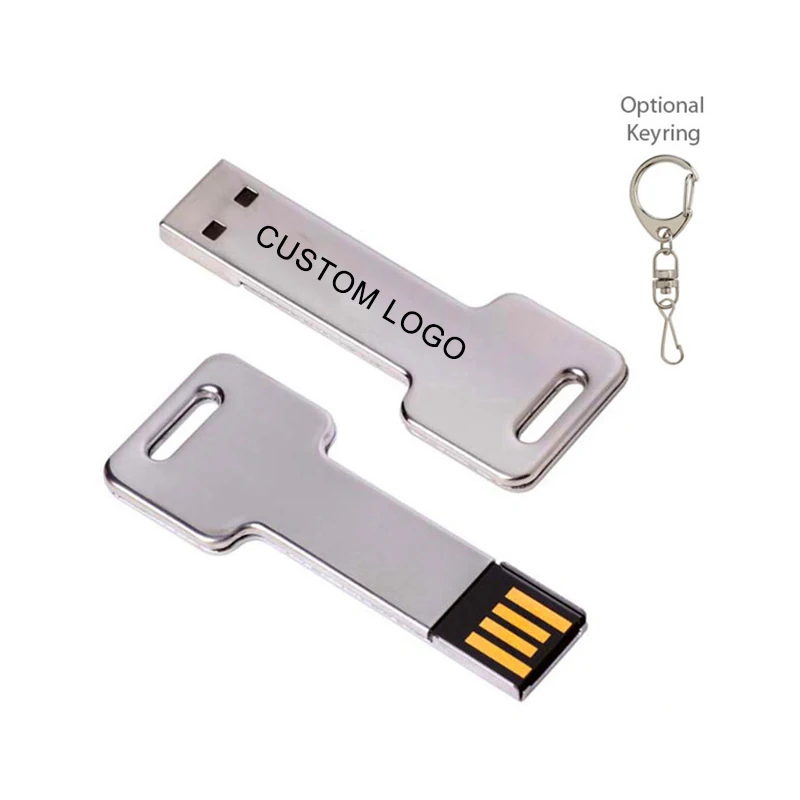 

2018 Hot selling key shaped metal usb flash drives with customized logo