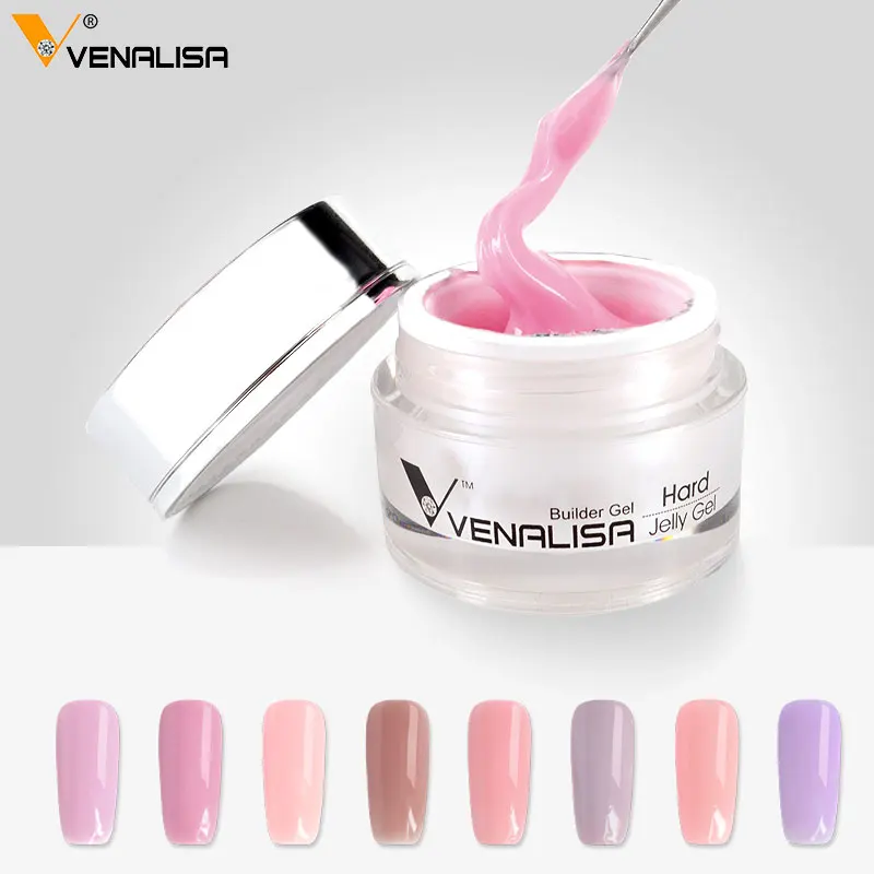 

2019 New Arrival CANNI Nail Art Acrylic Nails Venalisa Brand Wholesale UV LED Building Nail Extension HardJelly Gel, 24 colors