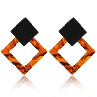 

New design geometric shape acrylic earrings for women