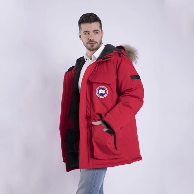 

Canada Style Man White Goose Down Winter Jacket Waterproof Ski Down Parka 2018 New Style Winter Wear Super Warm, N/a