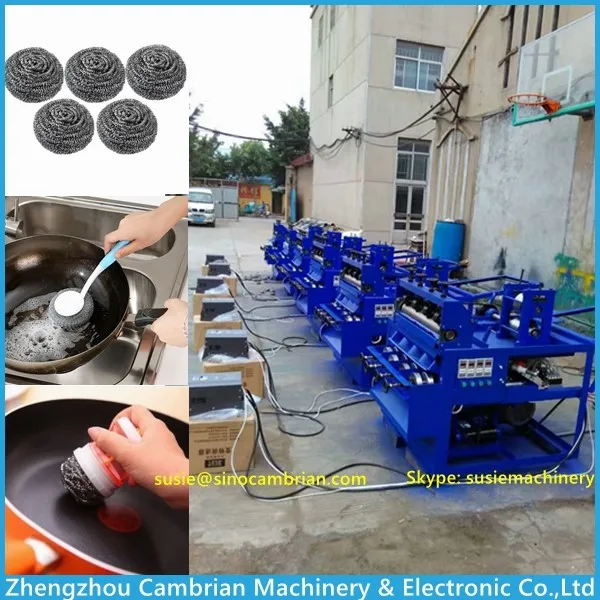 kitchen scourer making machine