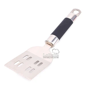Image of Stainless steel slotted turner leaking shovel kitchen cooking knife equipment pizza BBQ baking function kitchen accessories