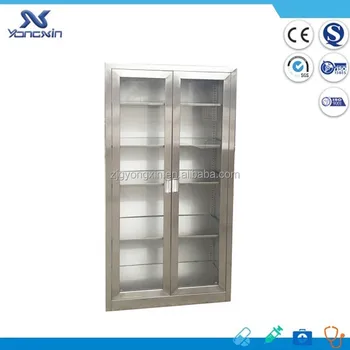Yxz 053 Glass Door Stainless Steel Medical Cabinet Medicine
