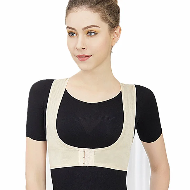 

new products hot selling adjustable Shoulder posture corrector belt, Beign black