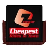 wireless, rechargeable square LED lights for car ride and limo service, LED car stickers 12 x12cm