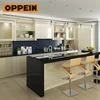 OPPEIN custom cabinet makers luxurious modern style kitchen cabinet wooden cabinets