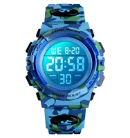 

SKMEI army style kids watches 1548 LED light 5atm waterproof kids silicone band reloj camouflage color cheap children watches