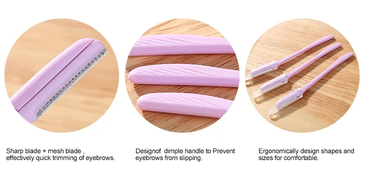 Cosmetic Makeup Facial Hair Remover Trimmer Eyebrow shaver Plastic Mini Eyebrow Razor.jpg