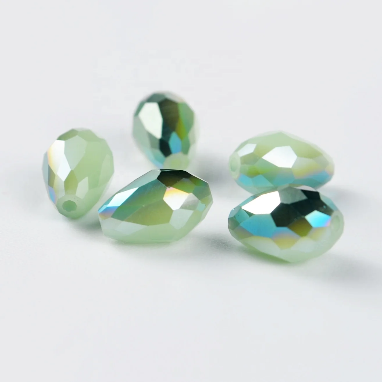 

2019 china jewelry wholesale colorful and good quality drop glass beads, Customized color