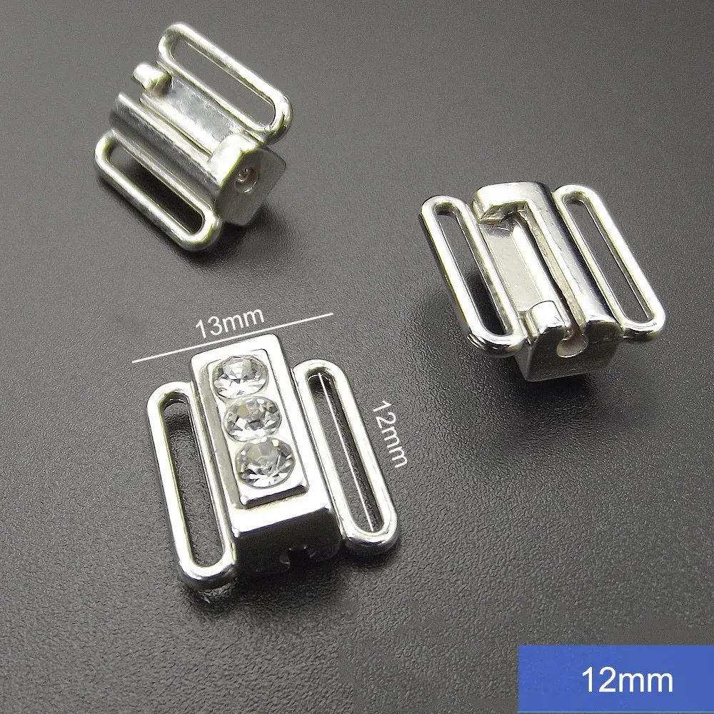 Lead Free Rhinestone Bikini Connector Fastenings Swimwear Closure