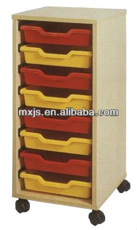 
Free Standing Kids Children Storage Cabinet With 8 plastic drawer 