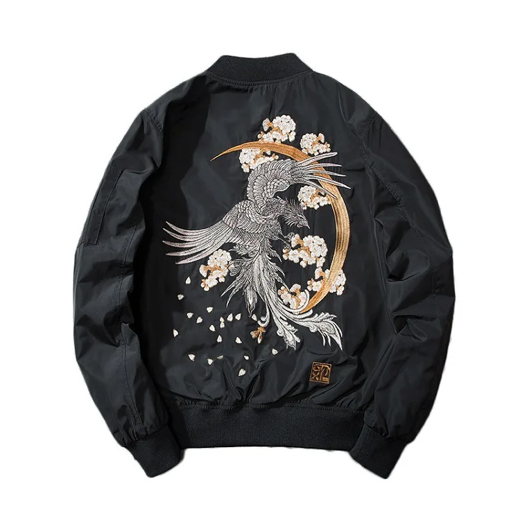 OEM high quality winter waterproof embroidery mens korea bomber jacket