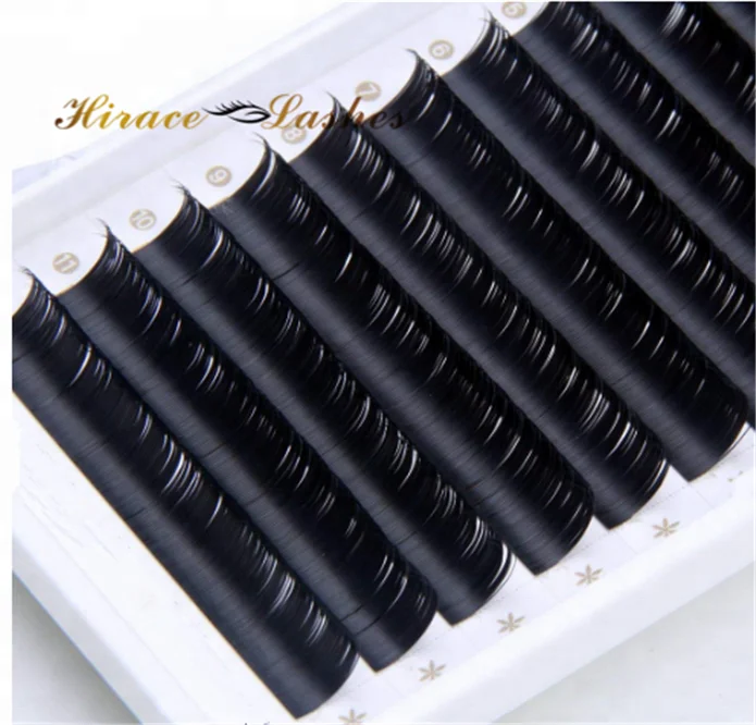 

Matte Black Soft silk lash extension Korean Eyelash Extensions 0.07