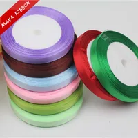 

6mm 1 /4inch single faced sided satin ribbon ,other size is acceptable