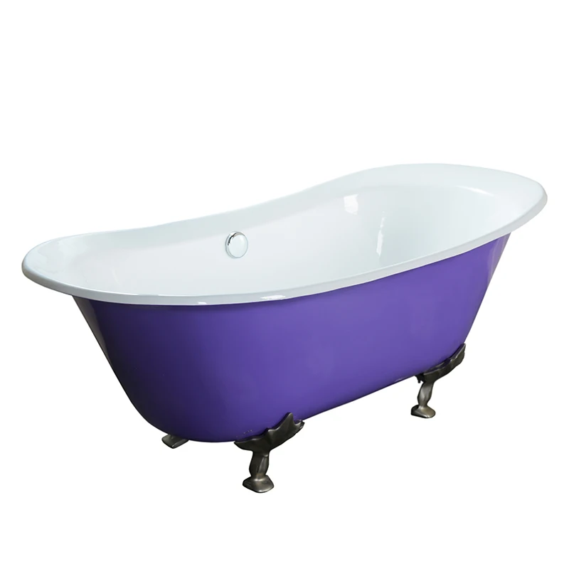 New Design Free Standing Cast Iron Purple Bathtub Buy Purple Tub,Free